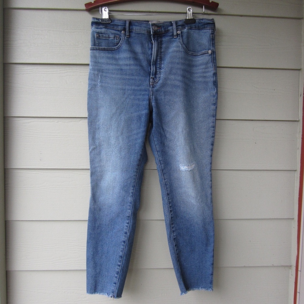 Everlane‎ Jean the high rise skinny Jean Womens 32 RawHem Stretchy Comfy